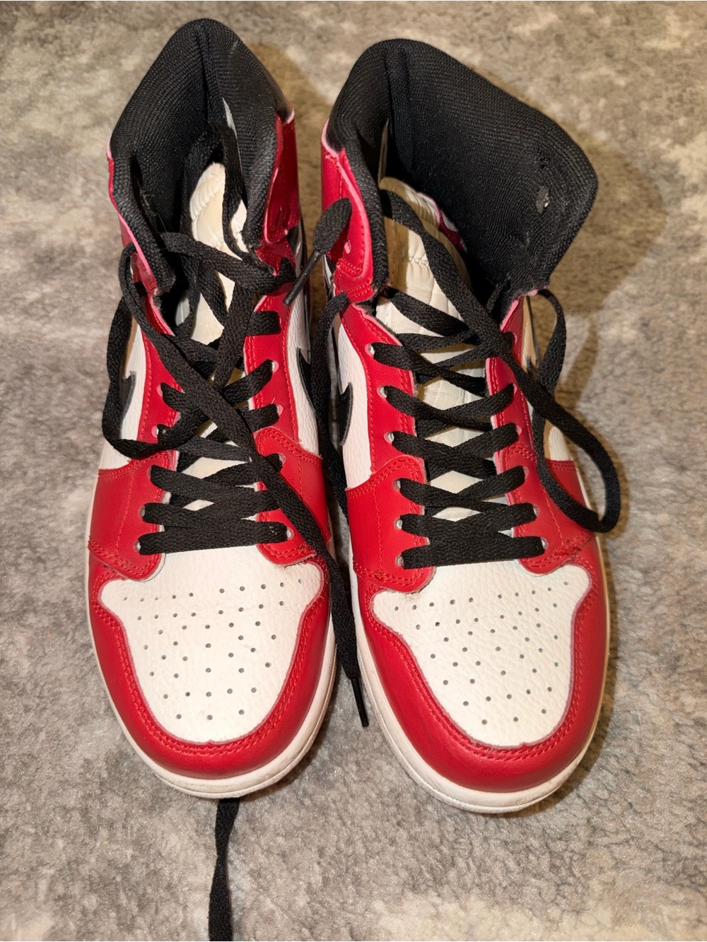 Nike Dunk Sneakers - Red & White